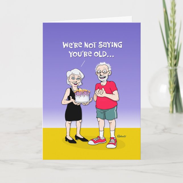 Cheeky 70th Birthday Greeting Card (Front)