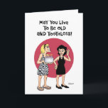 Cheeky BFF Birthday Card<br><div class="desc">Funny BFF Birthday Greeting Card for female gal pal best friend</div>