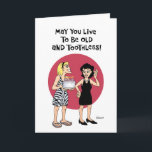 Cheeky BFF Birthday Card<br><div class="desc">Funny BFF Birthday Greeting Card for female gal pal best friend</div>