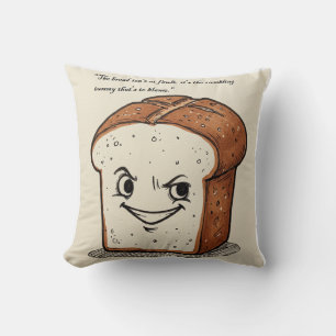 Cheeky Bread Blame Game Mockup Cushion