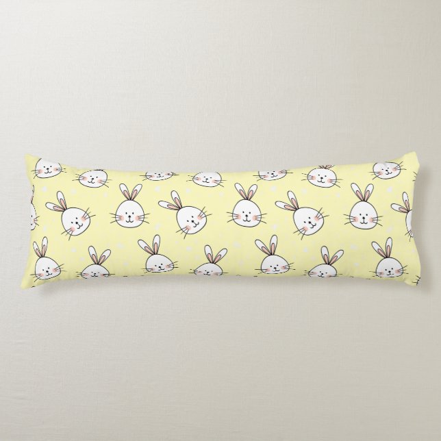Cheeky Bunnies Pattern Body Cushion (Front)
