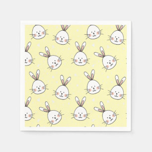 Cheeky Bunnies Pattern Napkin