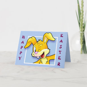 Cheeky bunny "Happy Easter" - Ostern Card