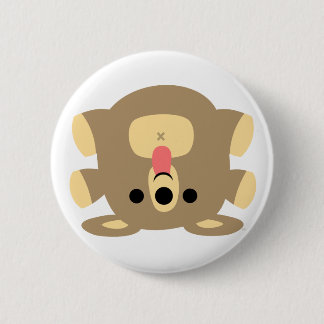 Cheeky Cartoon Bear button badge