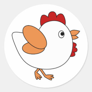 Cheeky Chicken Classic Round Sticker