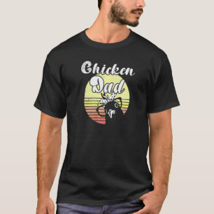 Cheeky Chicken Retro Sunset Chicken Dad Sunglasses T-Shirt