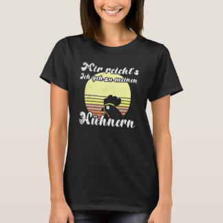 Cheeky Chicken Sunset Geh Zu Meine Hühnern Script  T-Shirt