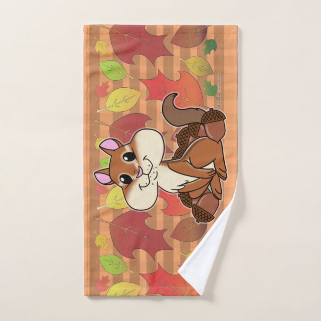 Cheeky Chipmunk - Hand Towel (Hand Towel)