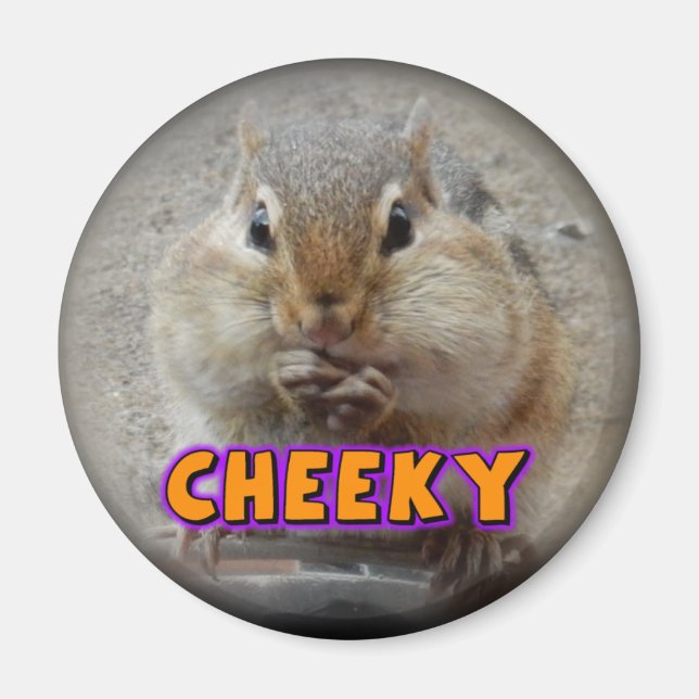 Cheeky Chipmunk Magnet (Front)
