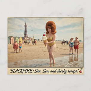 Cheeky Classic Blackpool Postcard