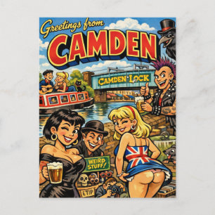 Cheeky Classic Camden Postcard