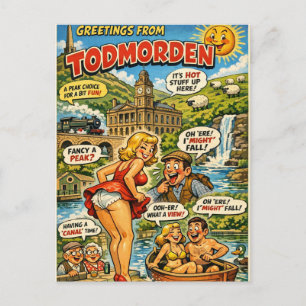 Cheeky Classic Todmorden Postcard