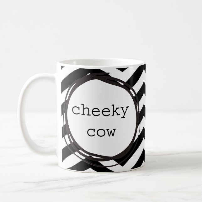 Cheeky Cow Funny Coffee Mug (Left)