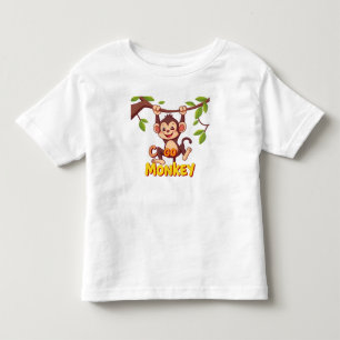cheeky Cute Monkey Toddler T-Shirt