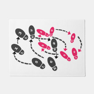 Cheeky Dance Steps Doormat