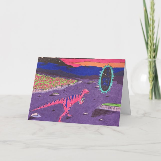 Cheeky Dinosaur Card (Front)