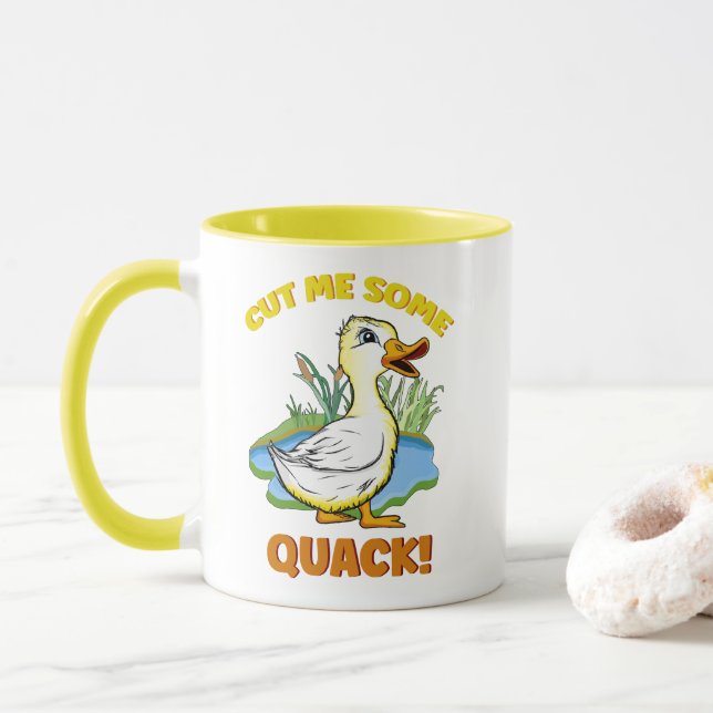 Cheeky duckling! mug (With Donut)