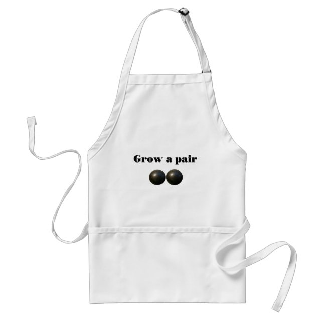 Cheeky: Grow a pair! Standard Apron (Front)