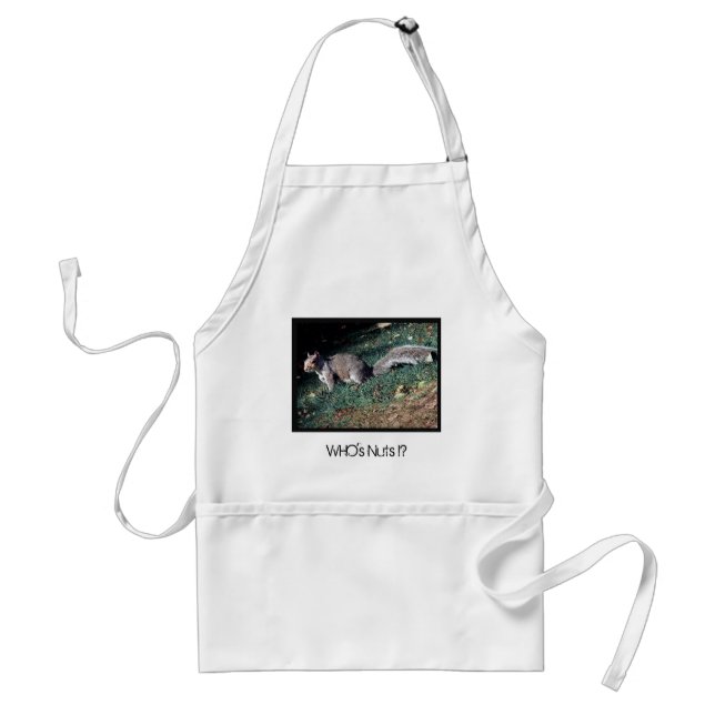 Cheeky Inquisitive Woodland Squirrel Standard Apron (Front)