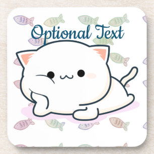 Cheeky Kawaii Style Kitten Coaster
