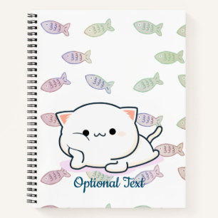 Cheeky Kawaii Style Kitten Notebook