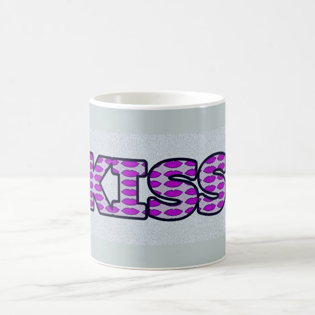 Cheeky Kiss Word Art Design  Coffee Mug (Center)