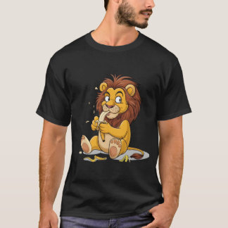 Cheeky Lion Eating a Banana T-Shirt