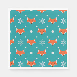 Cheeky little foxes napkin