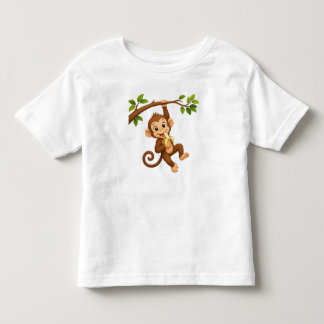 Cheeky Monkey Banana Snack Time Toddler T-Shirt
