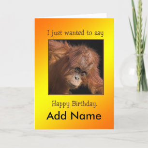 Cheeky Monkey Birthday Card