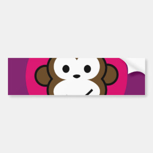 Cheeky Monkey Bumper Sticker