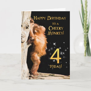 Cheeky monkey card