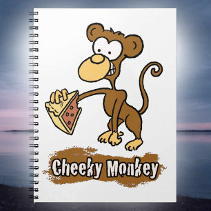Cheeky Monkey Cartoon Design Notebook