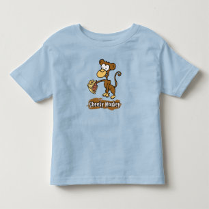 Cheeky Monkey Cartoon Design Toddler T-Shirt