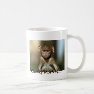 Cheeky Monkey - Cute Baby Baboon Mug / Cup