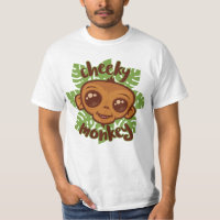 Cheeky Monkey Cute Cartoon Primate Drawing