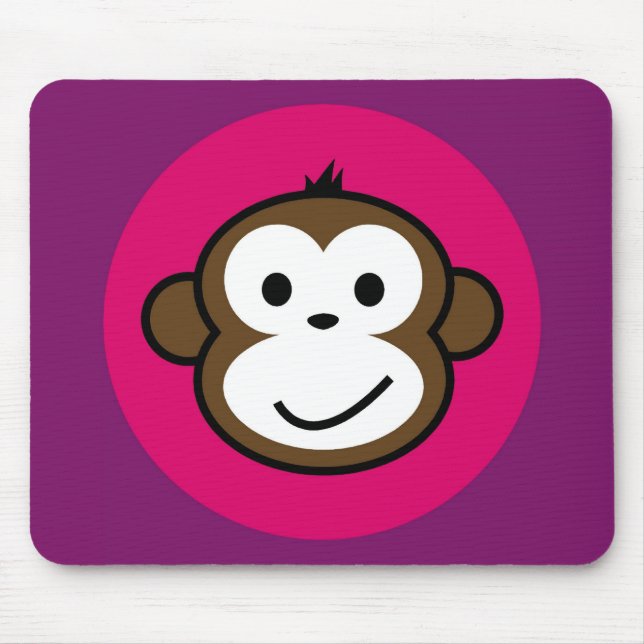 Cheeky Monkey Mouse Mat (Front)
