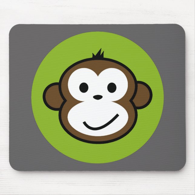 Cheeky Monkey Mouse Mat (Front)