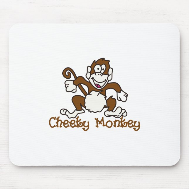 Cheeky Monkey Mouse Mat (Front)