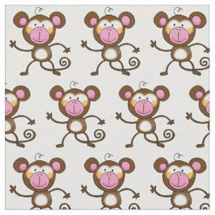 cheeky monkey nursery fabric