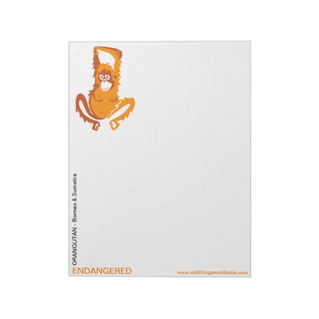 Cheeky monkey - Orangutan - Notepad (Rotated)