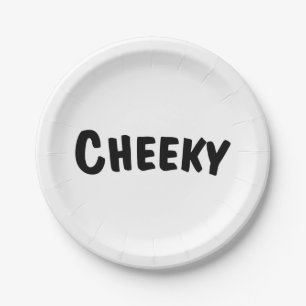 Cheeky Paper Plate