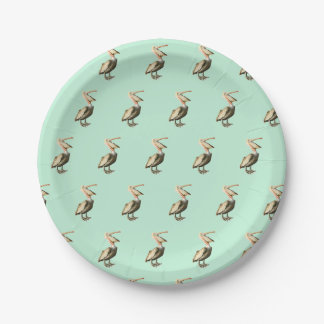 cheeky pelican print plates beach party