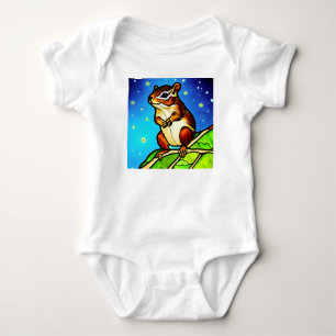Cheeky, Playful Chipmunk Pal Baby Bodysuit