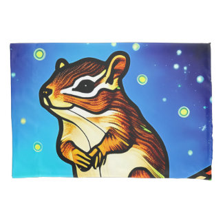 Cheeky, Playful Chipmunk Pal Pillowcase