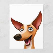 Cheeky  Podenco - Playful Cartoon Hound