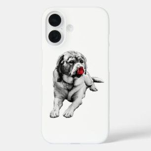 Cheeky Red – Minimal Pop iPhone 16 Case