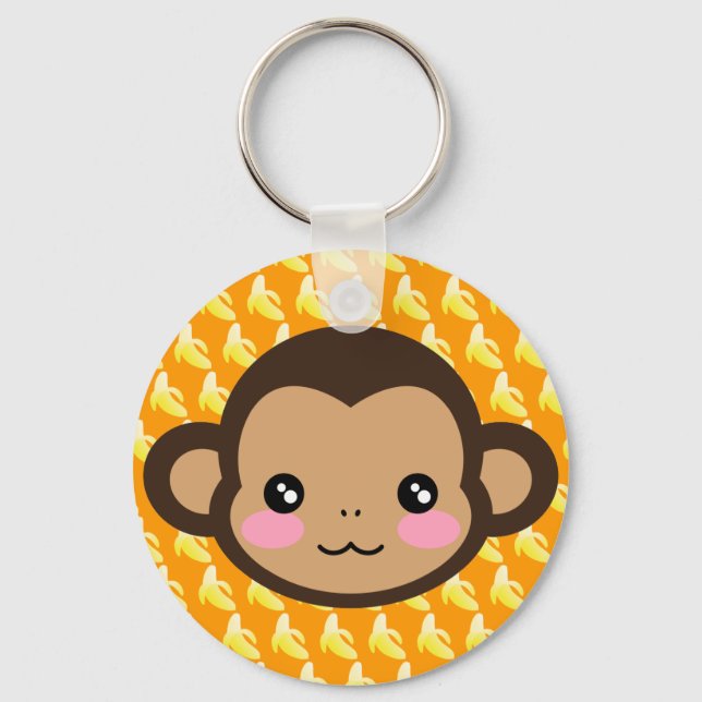 Cheeky Saru Key Ring (Front)