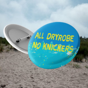 Cheeky sea swimmers gift cold water swimming 6 cm round badge