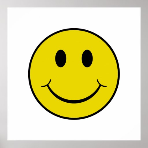 Cheeky Smiley Poster | Zazzle